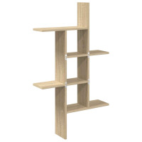 Produktbild för Vägg hylla Sonoma-ek 61 x 15 x 102 cm Konstruerat trä