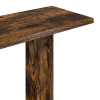 Produktbild för Vägg hylla Rökt ek 61 x 15 x 102 cm Konstruerat trä