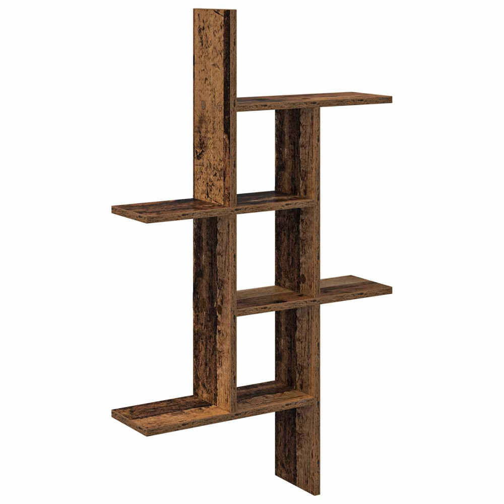 Produktbild för Vägg hylla Gammalt trä 61 x 15 x 102 cm Konstruerat trä