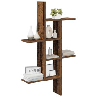 Produktbild för Vägg hylla Gammalt trä 61 x 15 x 102 cm Konstruerat trä