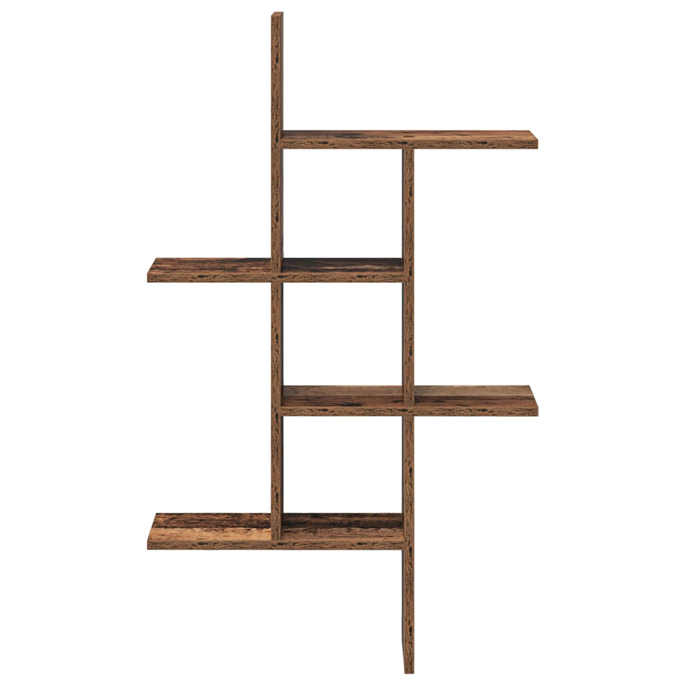 Produktbild för Vägg hylla Gammalt trä 61 x 15 x 102 cm Konstruerat trä