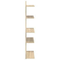 Produktbild för Väggflytande Hylla Sonoma-ek 48,5 x 15 x 101 cm Konstruerat trä