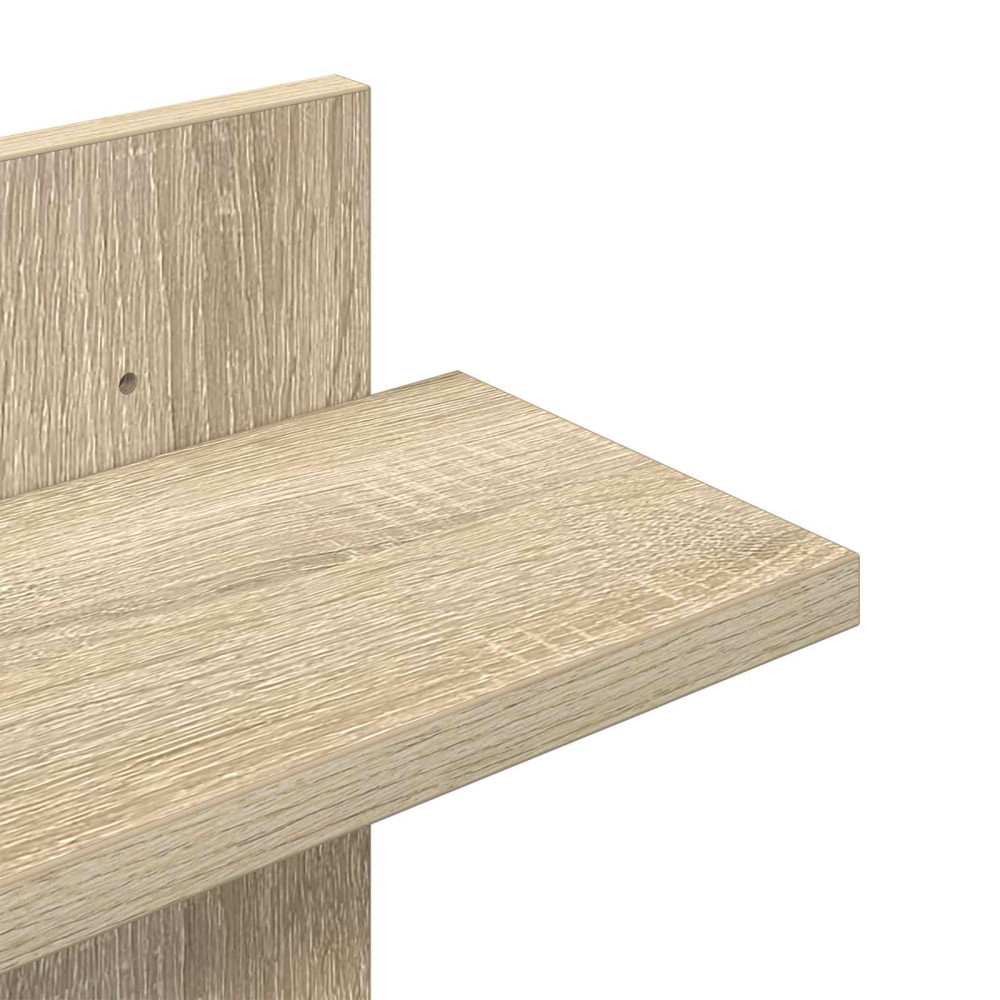 Produktbild för Väggflytande Hylla Sonoma-ek 48,5 x 15 x 101 cm Konstruerat trä