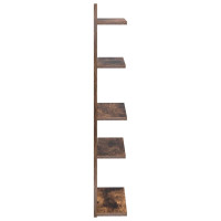Produktbild för Väggflytande Hylla Rökt ek 48,5 x 15 x 101 cm Konstruerat trä