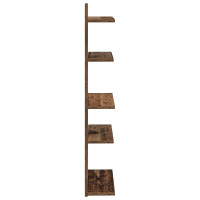 Produktbild för Väggflytande Hylla Gammalt trä 48,5 x 15 x 101 cm