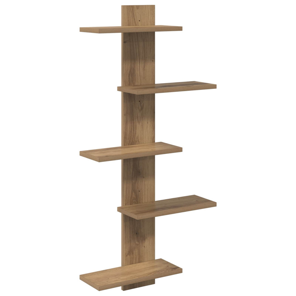 Produktbild för Väggflytande Hylla Artisan-ek 48,5 x 15 x 101 cm