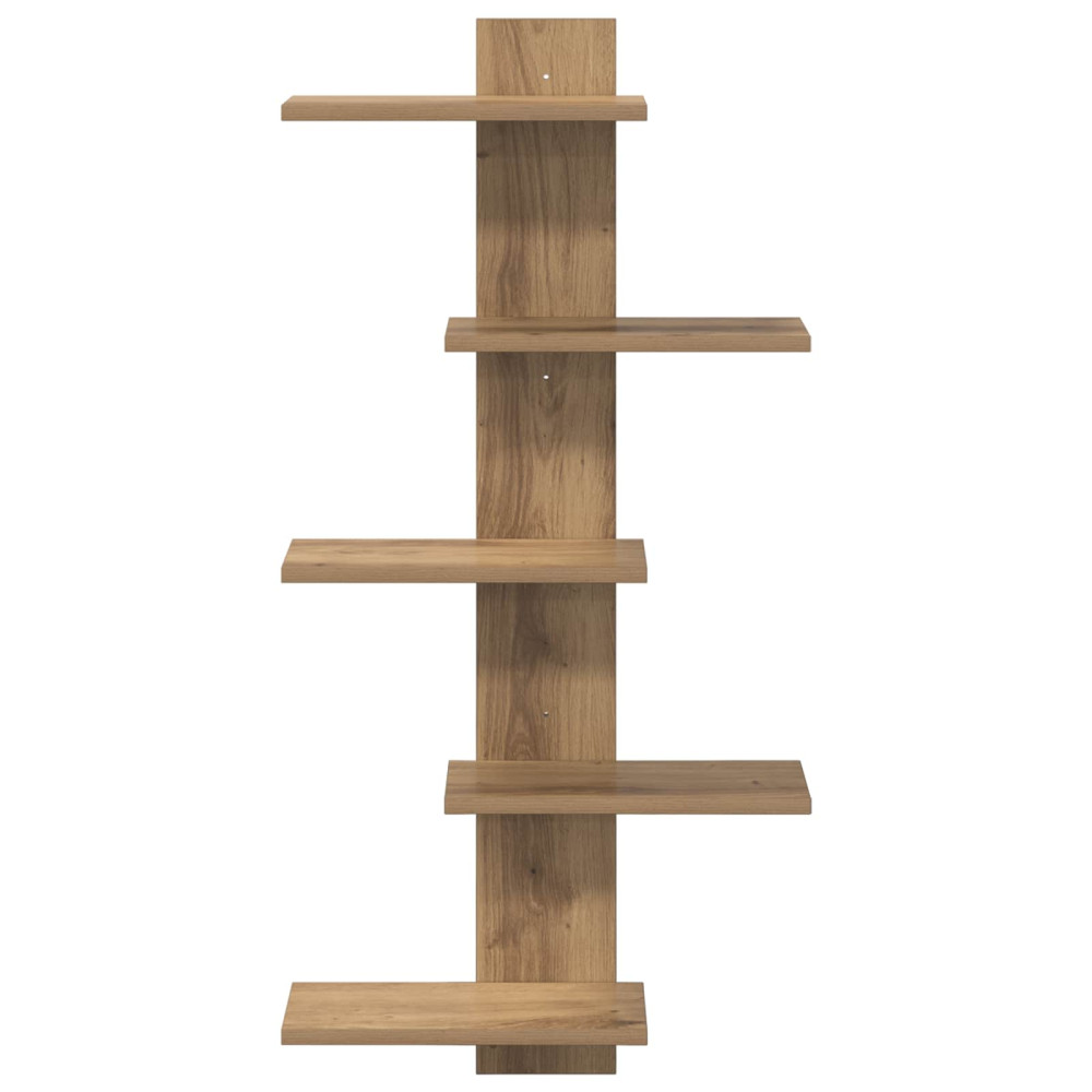 Produktbild för Väggflytande Hylla Artisan-ek 48,5 x 15 x 101 cm