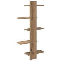 Produktbild för Väggflytande Hylla Artisan-ek 48,5 x 15 x 101 cm