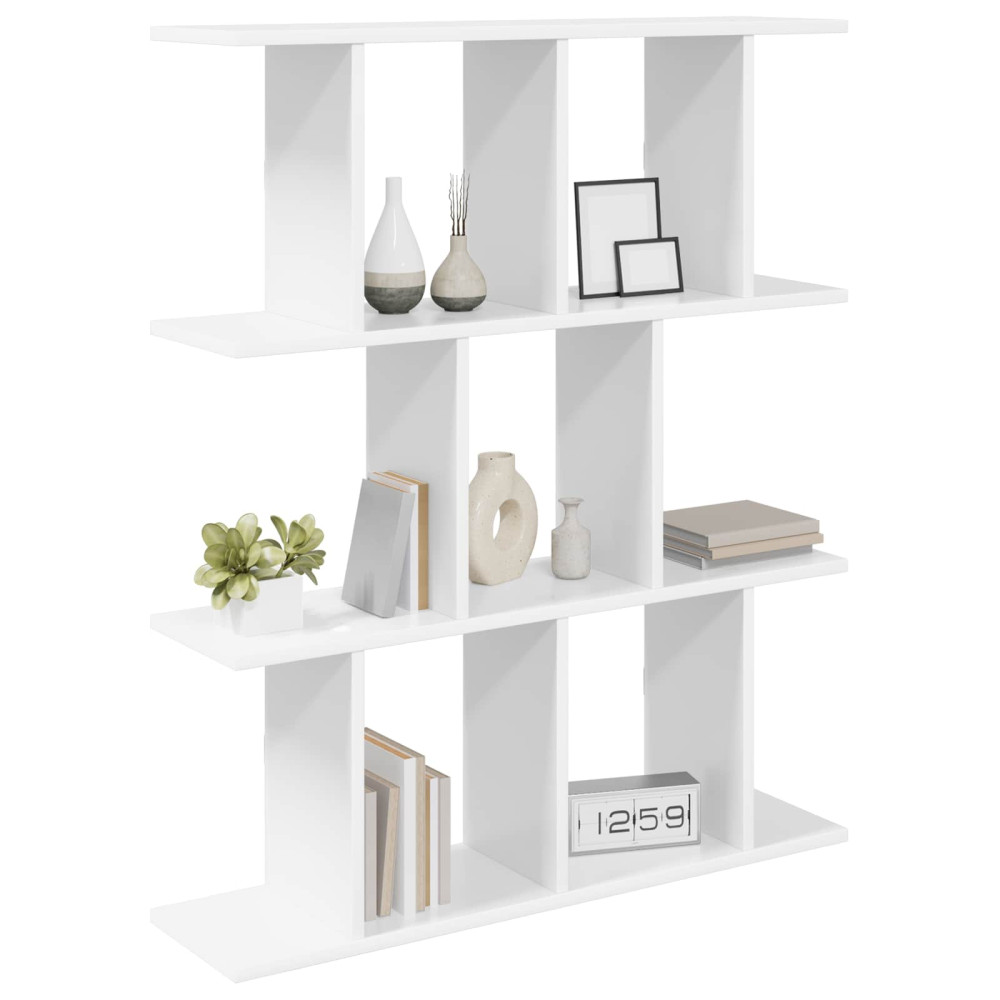 Produktbild för Vägg hylla Vit 80 x 20 x 96 cm Konstruerat trä