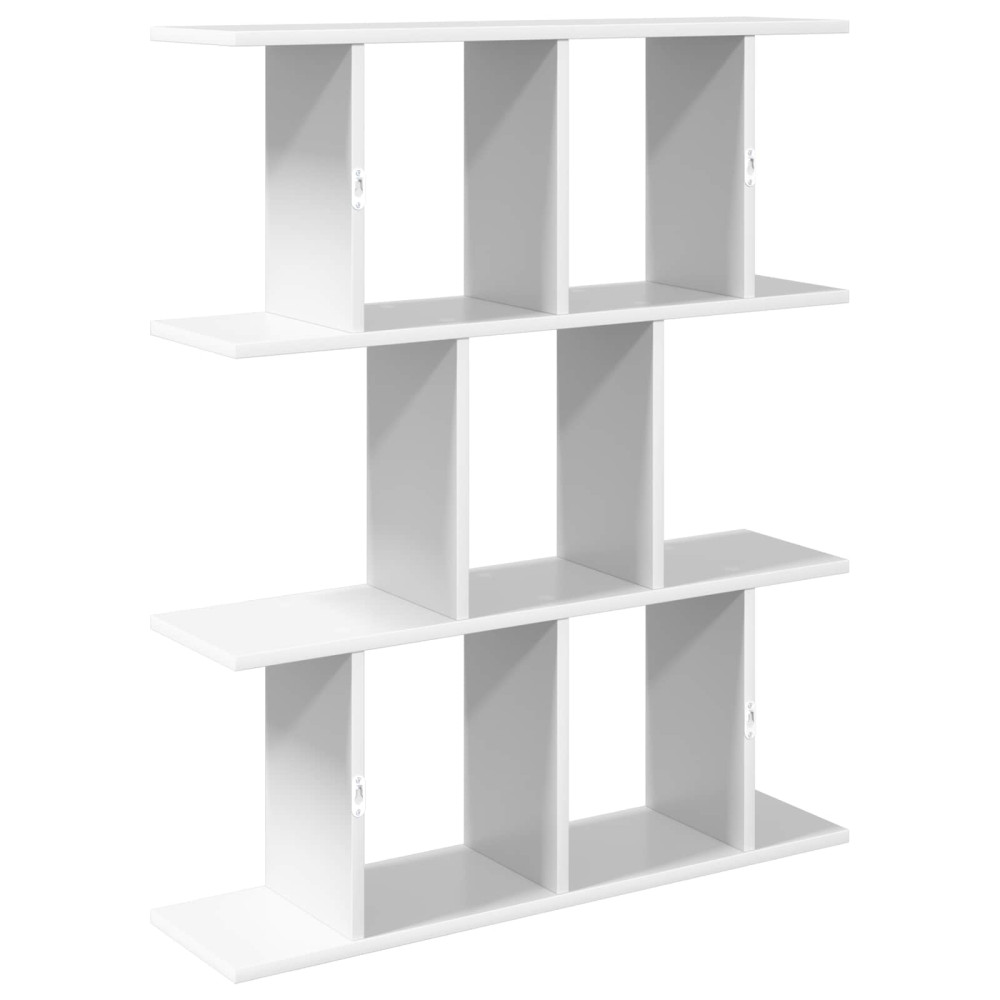 Produktbild för Vägg hylla Vit 80 x 20 x 96 cm Konstruerat trä