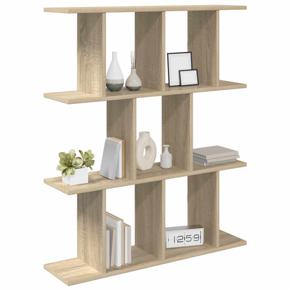 Produktbild för Vägg hylla Sonoma-ek 80 x 20 x 96 cm Konstruerat trä