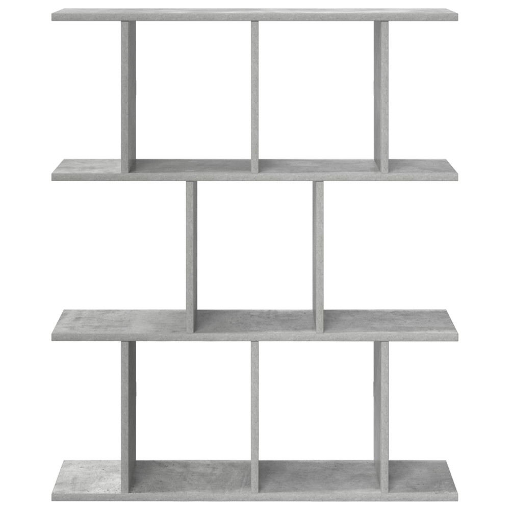 Produktbild för Vägg hylla Betonggrå 80 x 20 x 96 cm Konstruerat trä
