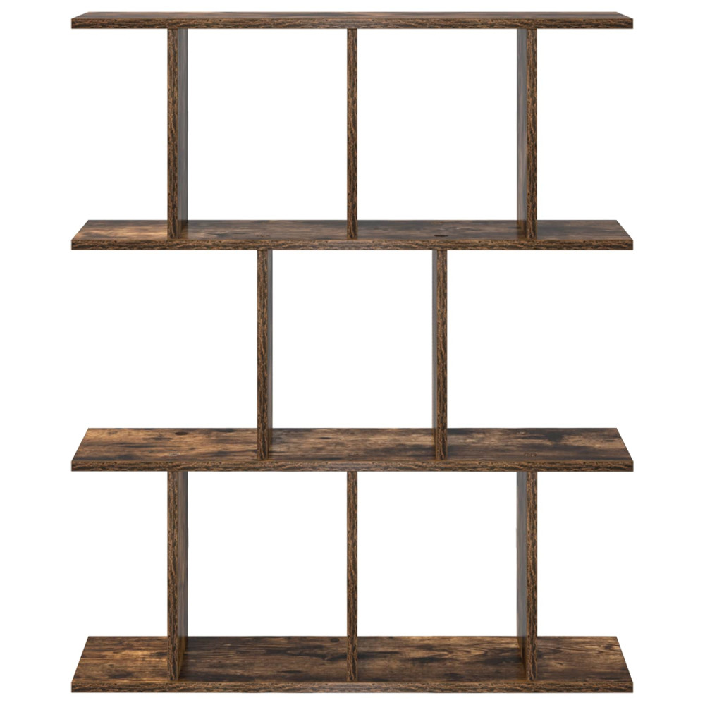 Produktbild för Vägg hylla Rökt ek 80 x 20 x 96 cm Konstruerat trä