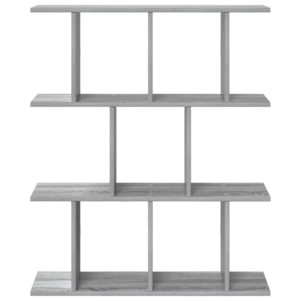 Produktbild för Vägg hylla Grå Sonoma 80 x 20 x 96 cm Konstruerat trä