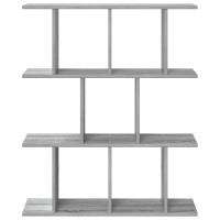 Produktbild för Vägg hylla Grå Sonoma 80 x 20 x 96 cm Konstruerat trä