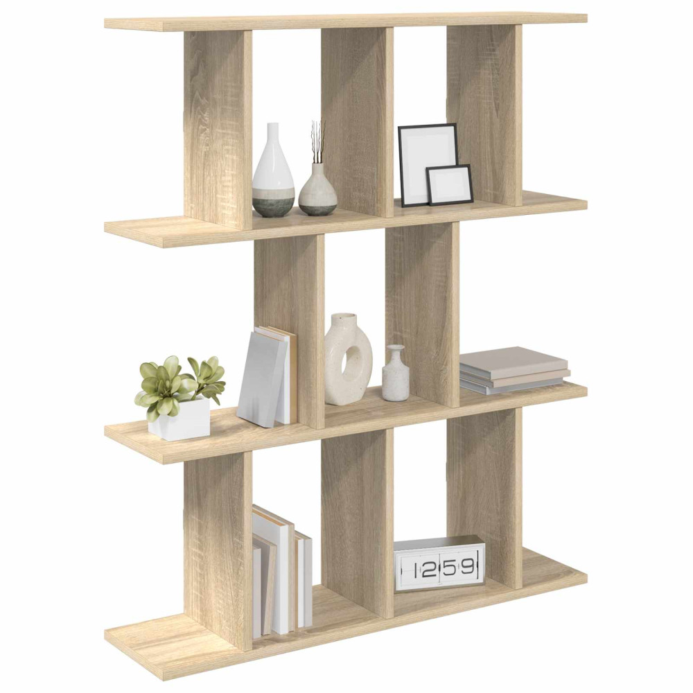 Produktbild för Vägg hylla Sonoma-ek 102 x 20 x 96 cm Konstruerat trä
