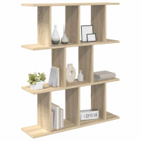 Produktbild för Vägg hylla Sonoma-ek 102 x 20 x 96 cm Konstruerat trä