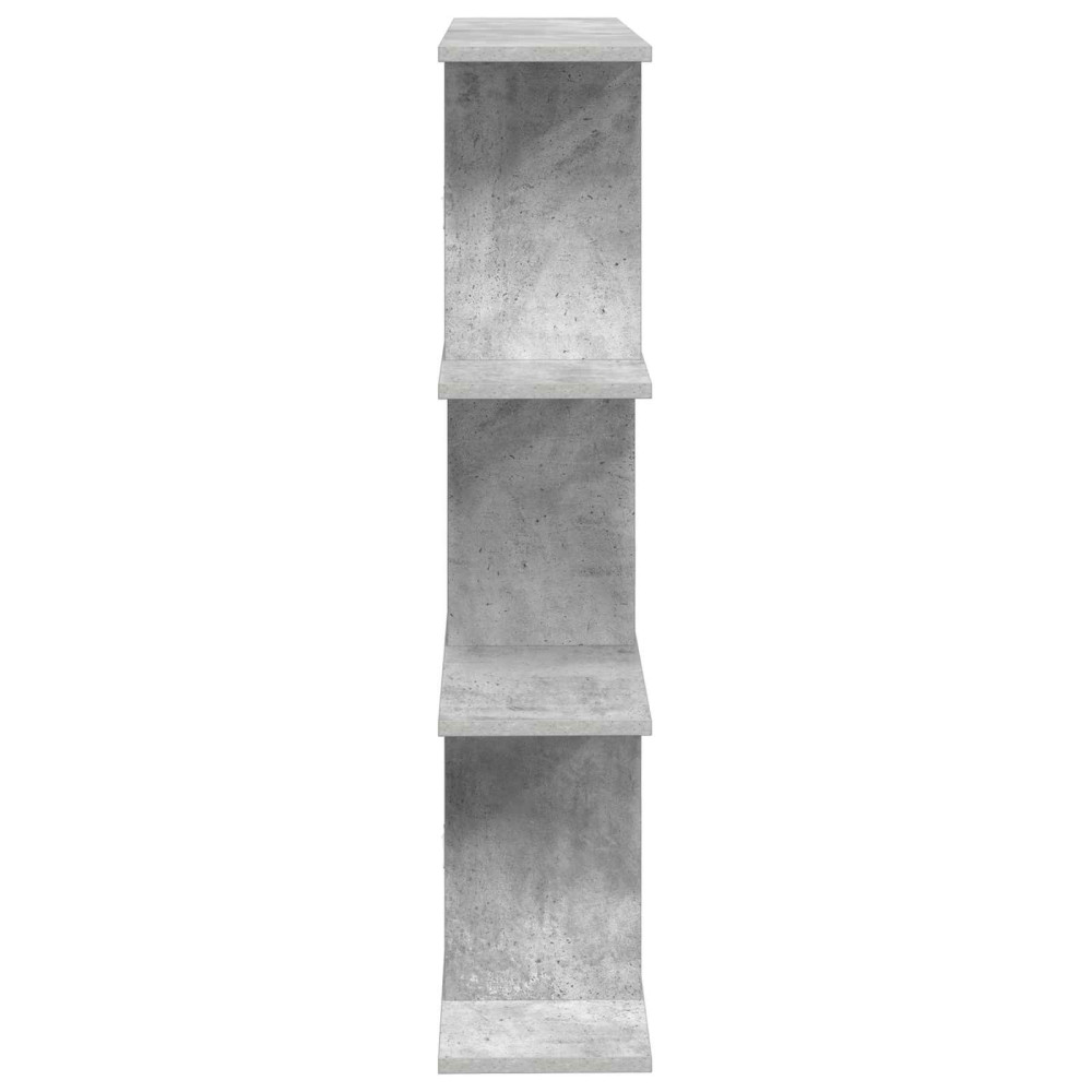 Produktbild för Vägg hylla Betonggrå 102 x 20 x 96 cm Konstruerat trä