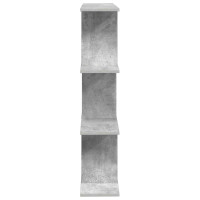 Produktbild för Vägg hylla Betonggrå 102 x 20 x 96 cm Konstruerat trä