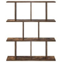 Produktbild för Vägg hylla Rökt ek 102 x 20 x 96 cm Konstruerat trä