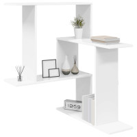 Produktbild för Vägg hylla Vit 67 x 67 x 87 cm Konstruerat trä