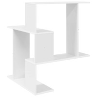 Produktbild för Vägg hylla Vit 67 x 67 x 87 cm Konstruerat trä