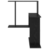 Produktbild för Vägg hylla Svart ek 67 x 67 x 87 cm Konstruerat trä