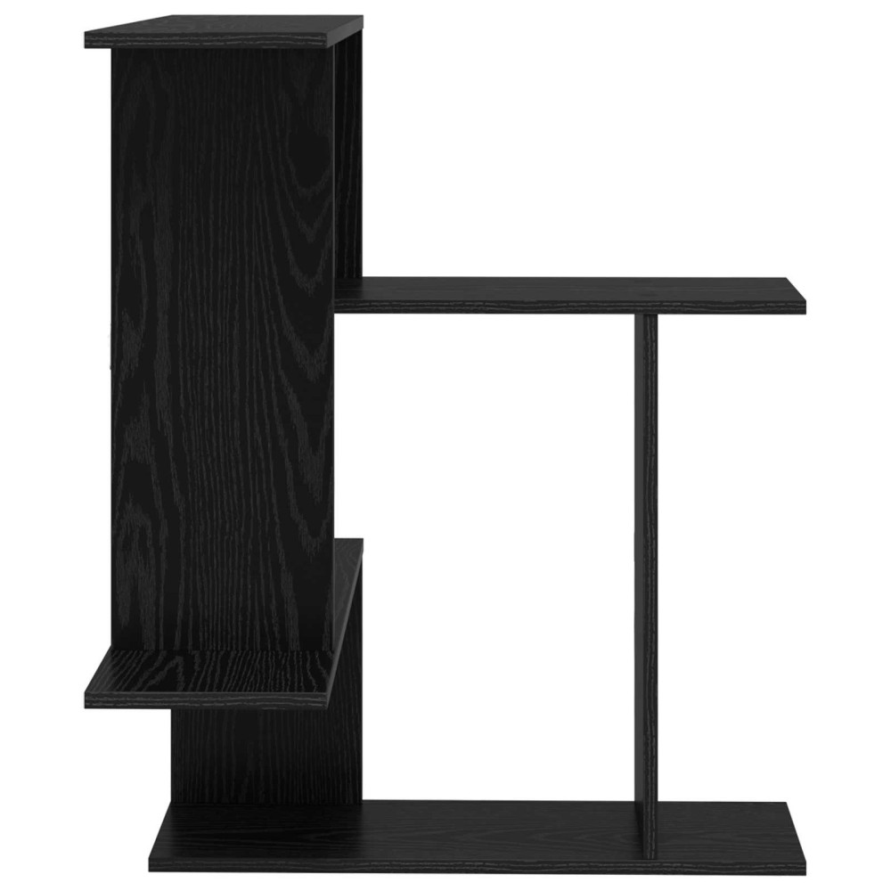Produktbild för Vägg hylla Svart ek 67 x 67 x 87 cm Konstruerat trä