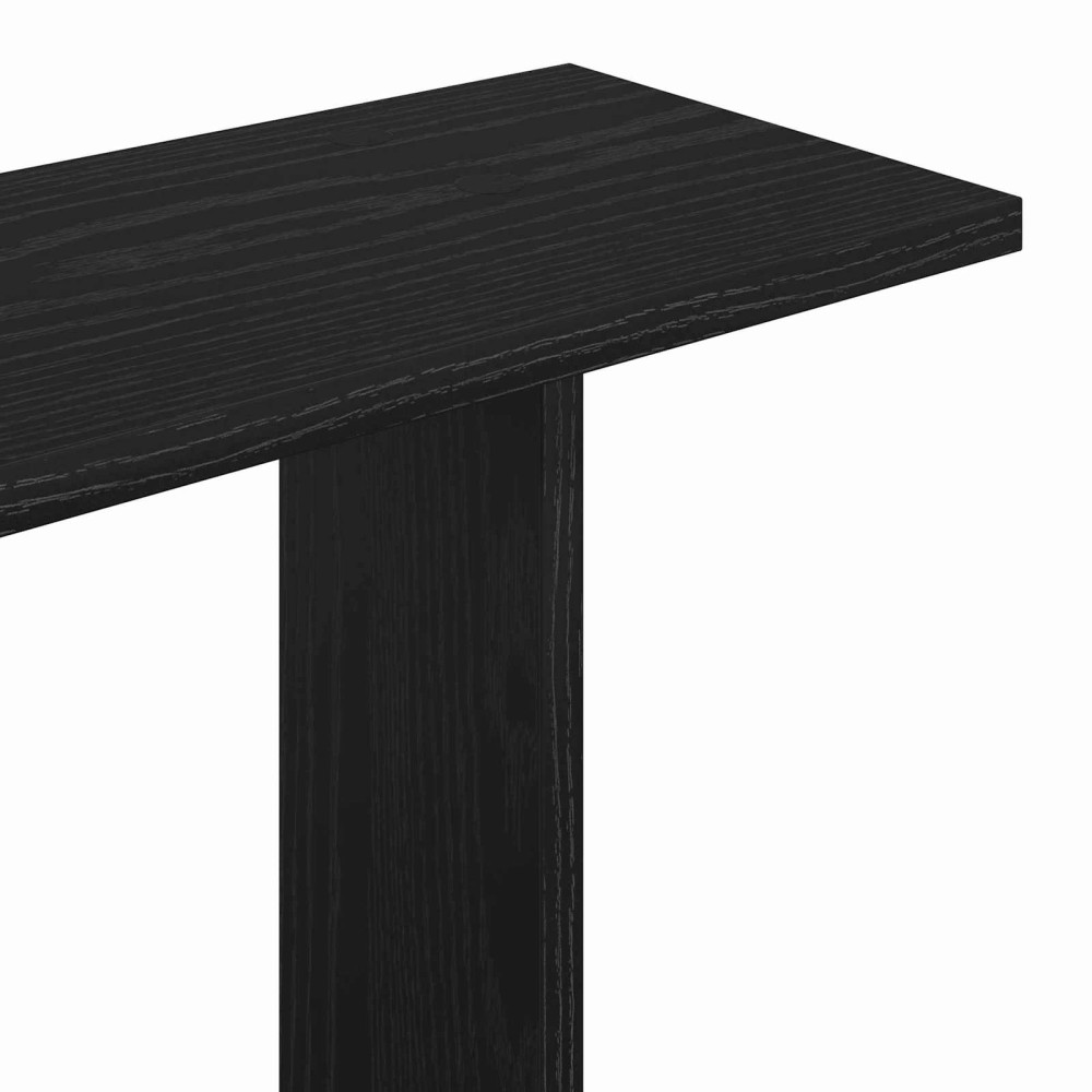 Produktbild för Vägg hylla Svart ek 67 x 67 x 87 cm Konstruerat trä