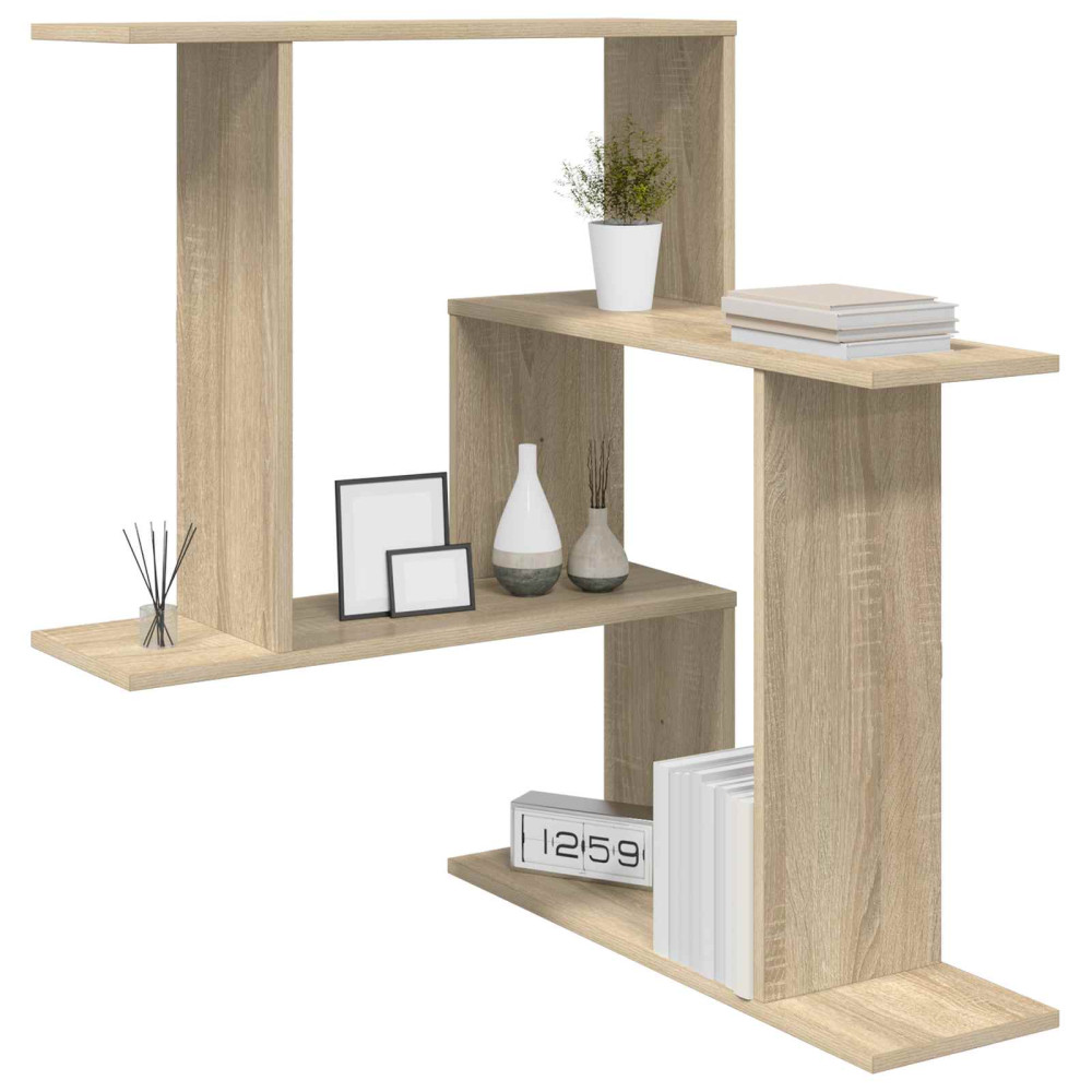 Produktbild för Vägg hylla Sonoma-ek 67 x 67 x 87 cm Konstruerat trä