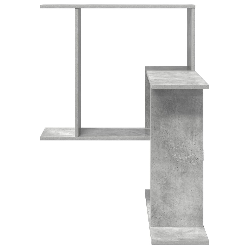 Produktbild för Vägg hylla Betonggrå 67 x 67 x 87 cm Konstruerat trä