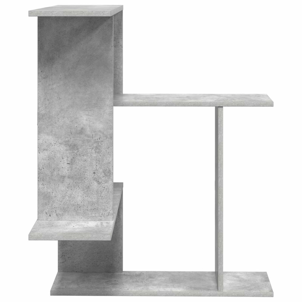 Produktbild för Vägg hylla Betonggrå 67 x 67 x 87 cm Konstruerat trä
