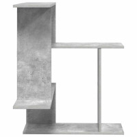 Produktbild för Vägg hylla Betonggrå 67 x 67 x 87 cm Konstruerat trä
