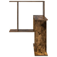 Produktbild för Vägg hylla Rökt ek 67 x 67 x 87 cm Konstruerat trä