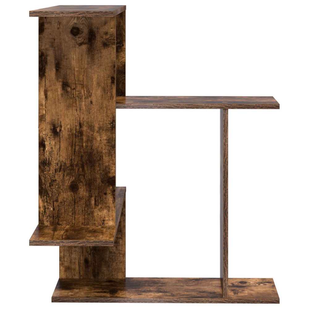 Produktbild för Vägg hylla Rökt ek 67 x 67 x 87 cm Konstruerat trä