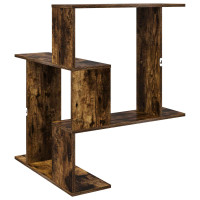 Produktbild för Vägg hylla Rökt ek 67 x 67 x 87 cm Konstruerat trä
