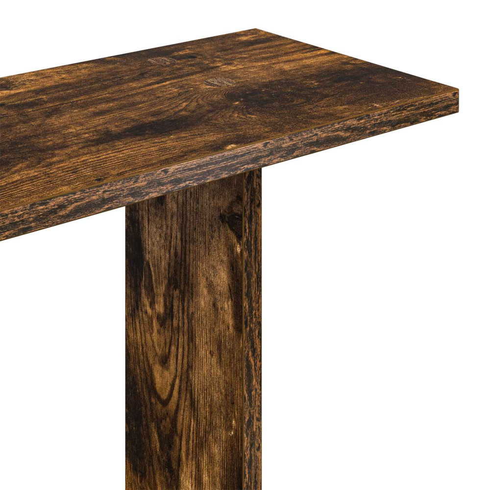 Produktbild för Vägg hylla Rökt ek 67 x 67 x 87 cm Konstruerat trä