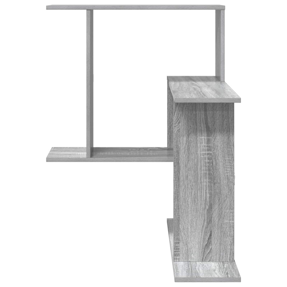 Produktbild för Vägg hylla Grå Sonoma 67 x 67 x 87 cm Konstruerat trä