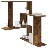 Produktbild för Vägg hylla Gammalt trä 67 x 67 x 87 cm Konstruerat trä