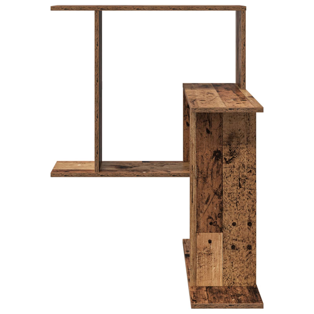 Produktbild för Vägg hylla Gammalt trä 67 x 67 x 87 cm Konstruerat trä