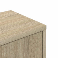 Produktbild för Väggkrokhylla Sonoma-ek 48 x 48 x 120 cm Konstruerat trä