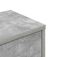 Produktbild för Väggkrokhylla Betonggrå 48 x 48 x 120 cm Konstruerat trä