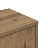 Produktbild för Väggkrokhylla Artisan-ek 48 x 48 x 120 cm Konstruerat trä