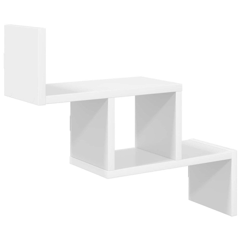 Produktbild för Vägg hylla Vit 48 x 15 x 42 cm Konstruerat trä