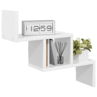 Produktbild för Vägg hylla Vit 48 x 15 x 42 cm Konstruerat trä