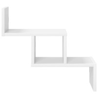 Produktbild för Vägg hylla Vit 48 x 15 x 42 cm Konstruerat trä