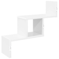 Produktbild för Vägg hylla Vit 48 x 15 x 42 cm Konstruerat trä