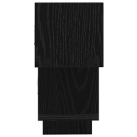 Produktbild för Vägg hylla Svart ek 48 x 15 x 42 cm Konstruerat trä