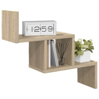 Produktbild för Vägg hylla Sonoma-ek 48 x 15 x 42 cm Konstruerat trä
