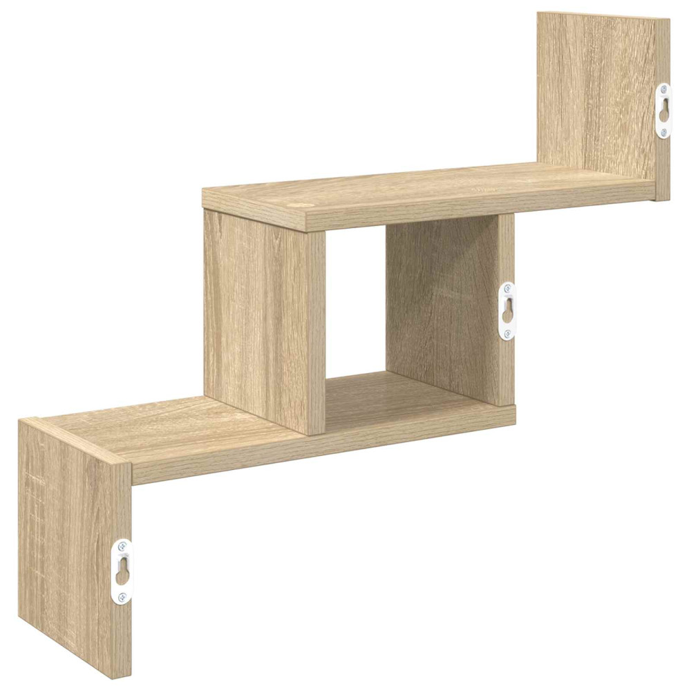 Produktbild för Vägg hylla Sonoma-ek 48 x 15 x 42 cm Konstruerat trä